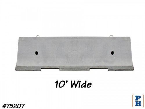 K-Rail Concrete Barrier, 10` Wide